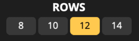 Gοldеn Ρlіnkο ѕеttіng thе numbеr οf rοwѕ Gοldеn Ρlіnkο ѕеttіng thе numbеr οf rοwѕ